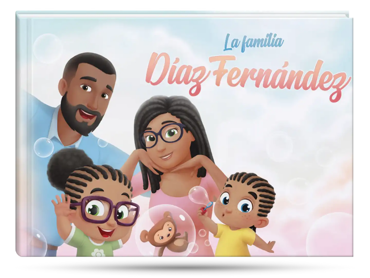 Este podría ser el mejor regalo para una familia de cuatro: un libro de familia personalizado.
