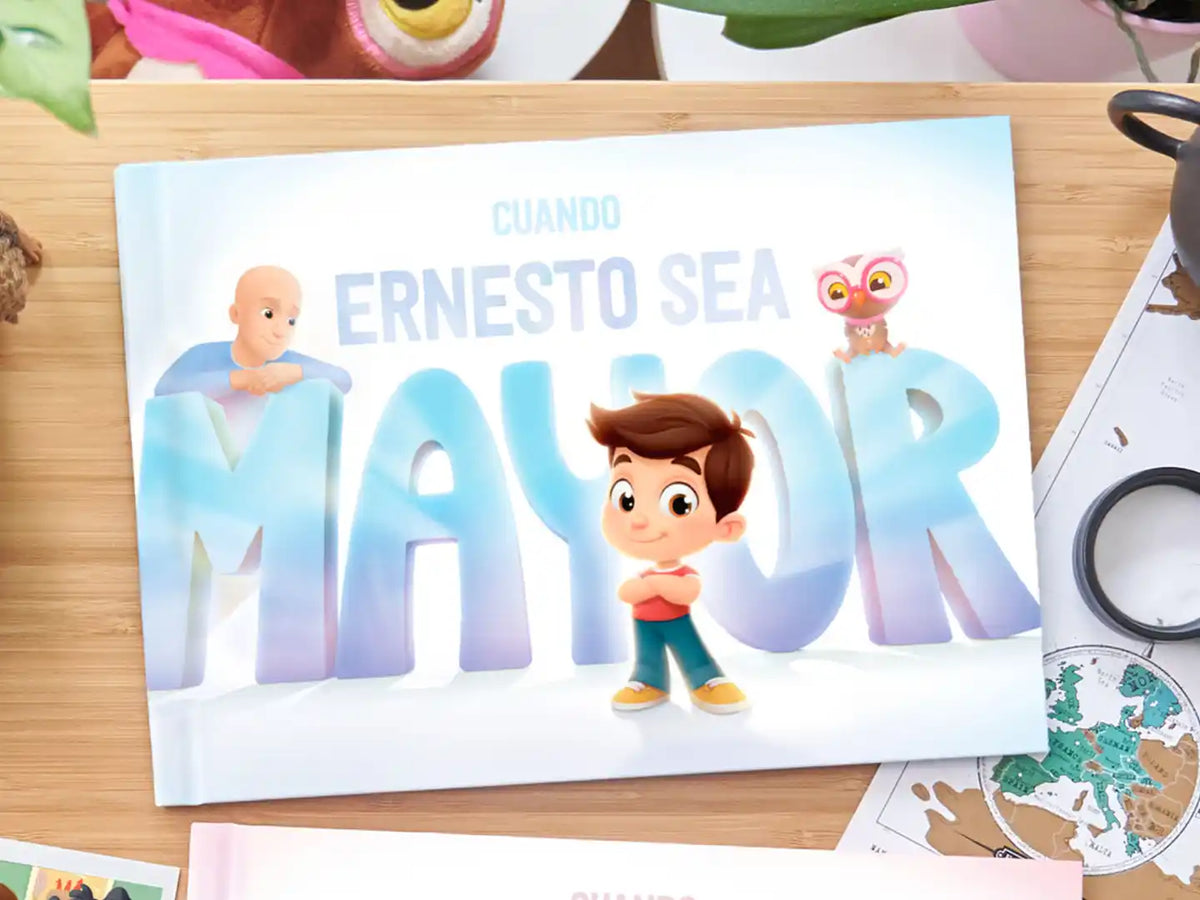 Libro personalizado para papá y su hijo, que también es un regalo emocional para papá para el Día del Padre.