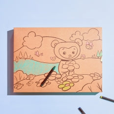 Caja para colorear Mamá y Papá