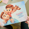 La portada del libro personalizado para papá y su hijo.