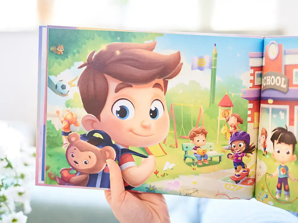 Una historia de un libro personalizado para papá y su hijo.